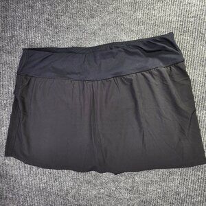YOGALICIOUS Skort Short Women 3X Black Lightstreme Trap Pocket Pickleball Tennis